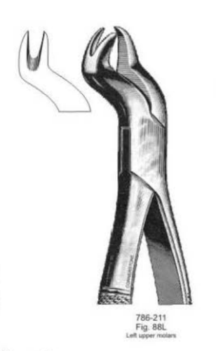 786-211 Щипцы №88L для верхних левых моляров