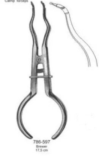 786-597 Щипцы фиксационные Фергусона для коффердама BD-2760/1